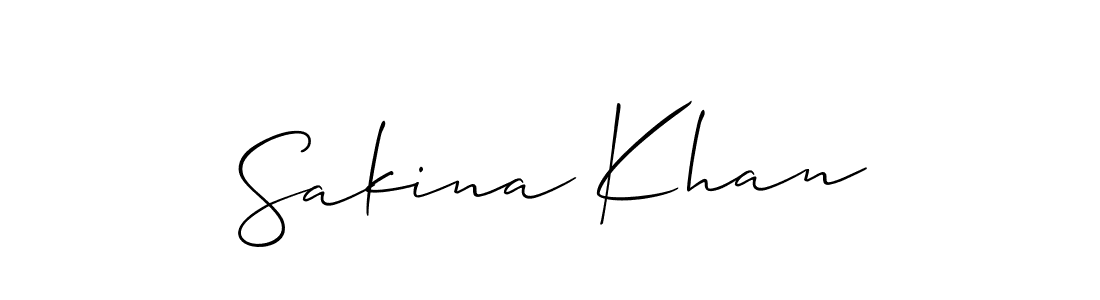 Make a short Sakina Khan signature style. Manage your documents anywhere anytime using Allison_Script. Create and add eSignatures, submit forms, share and send files easily. Sakina Khan signature style 2 images and pictures png