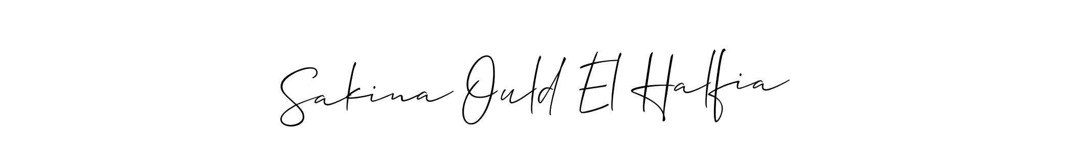 Also we have Sakina Ould El Halfia name is the best signature style. Create professional handwritten signature collection using Allison_Script autograph style. Sakina Ould El Halfia signature style 2 images and pictures png