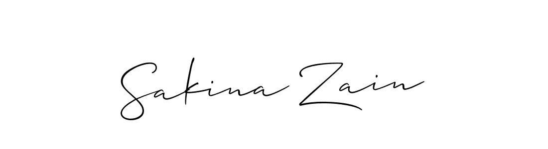 Make a beautiful signature design for name Sakina Zain. Use this online signature maker to create a handwritten signature for free. Sakina Zain signature style 2 images and pictures png