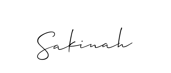 Also we have Sakinah name is the best signature style. Create professional handwritten signature collection using Allison_Script autograph style. Sakinah signature style 2 images and pictures png