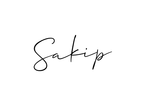 Best and Professional Signature Style for Sakip. Allison_Script Best Signature Style Collection. Sakip signature style 2 images and pictures png