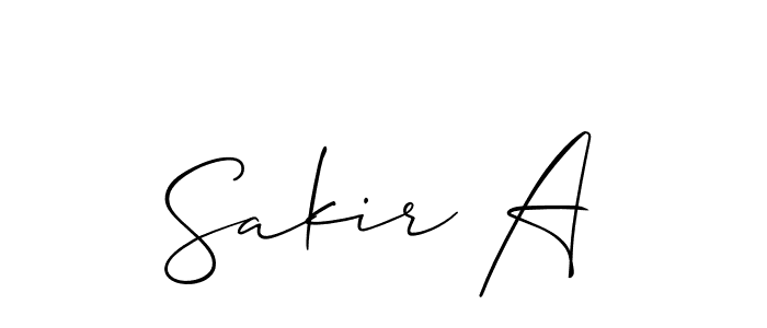 You can use this online signature creator to create a handwritten signature for the name Sakir A. This is the best online autograph maker. Sakir A signature style 2 images and pictures png