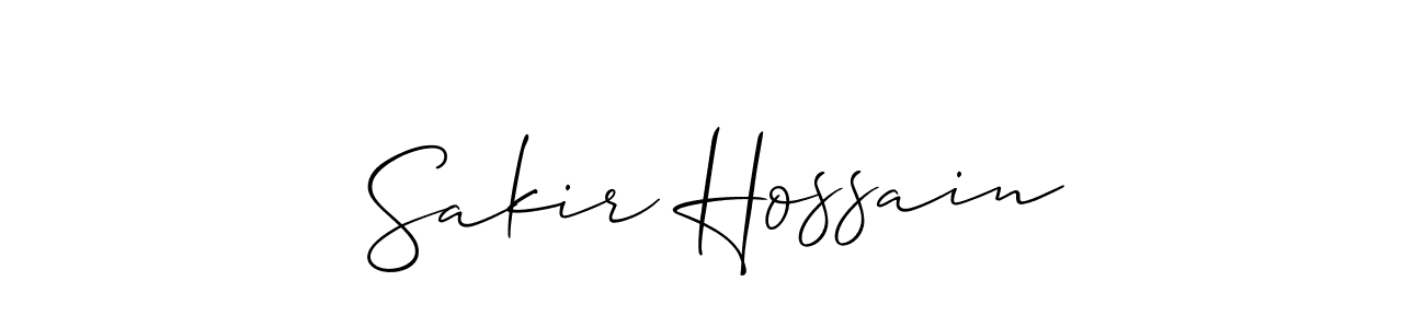 Make a beautiful signature design for name Sakir Hossain. Use this online signature maker to create a handwritten signature for free. Sakir Hossain signature style 2 images and pictures png