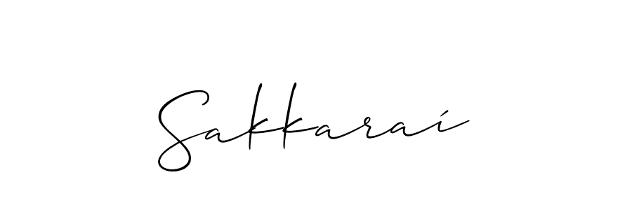 if you are searching for the best signature style for your name Sakkaraí. so please give up your signature search. here we have designed multiple signature styles  using Allison_Script. Sakkaraí signature style 2 images and pictures png