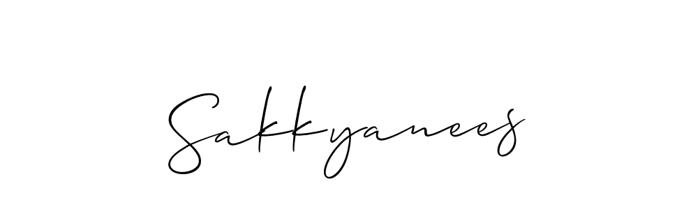 Sakkyanees stylish signature style. Best Handwritten Sign (Allison_Script) for my name. Handwritten Signature Collection Ideas for my name Sakkyanees. Sakkyanees signature style 2 images and pictures png