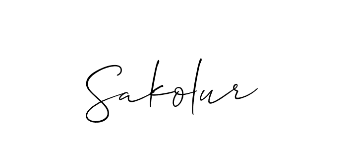 Sakolur stylish signature style. Best Handwritten Sign (Allison_Script) for my name. Handwritten Signature Collection Ideas for my name Sakolur. Sakolur signature style 2 images and pictures png