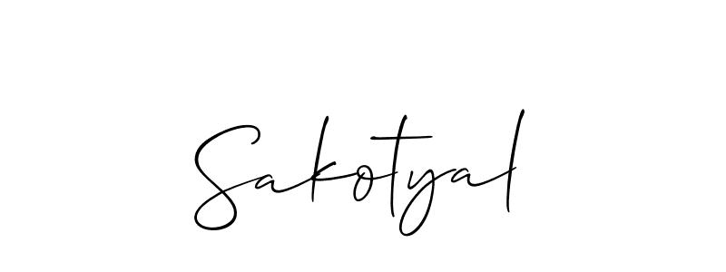 Make a short Sakotyal signature style. Manage your documents anywhere anytime using Allison_Script. Create and add eSignatures, submit forms, share and send files easily. Sakotyal signature style 2 images and pictures png