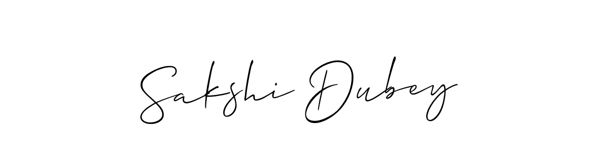 Use a signature maker to create a handwritten signature online. With this signature software, you can design (Allison_Script) your own signature for name Sakshi Dubey. Sakshi Dubey signature style 2 images and pictures png