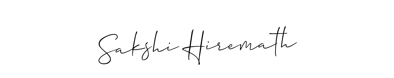 You should practise on your own different ways (Allison_Script) to write your name (Sakshi Hiremath) in signature. don't let someone else do it for you. Sakshi Hiremath signature style 2 images and pictures png