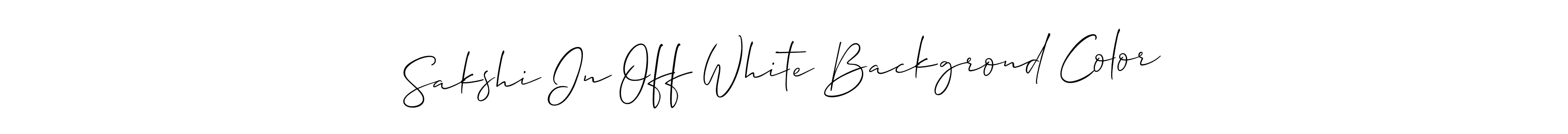 if you are searching for the best signature style for your name Sakshi In Off White Backgrond Color. so please give up your signature search. here we have designed multiple signature styles  using Allison_Script. Sakshi In Off White Backgrond Color signature style 2 images and pictures png