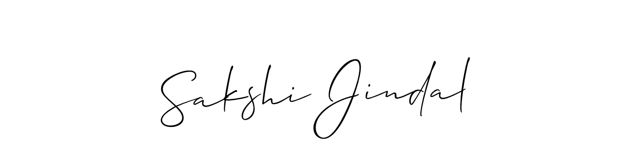 You should practise on your own different ways (Allison_Script) to write your name (Sakshi Jindal) in signature. don't let someone else do it for you. Sakshi Jindal signature style 2 images and pictures png