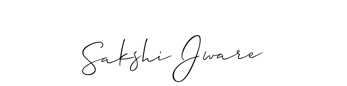 The best way (Allison_Script) to make a short signature is to pick only two or three words in your name. The name Sakshi Jware include a total of six letters. For converting this name. Sakshi Jware signature style 2 images and pictures png