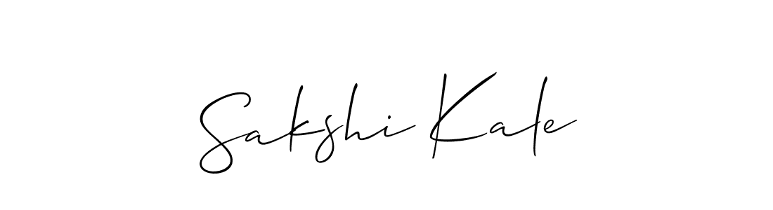 You should practise on your own different ways (Allison_Script) to write your name (Sakshi Kale) in signature. don't let someone else do it for you. Sakshi Kale signature style 2 images and pictures png
