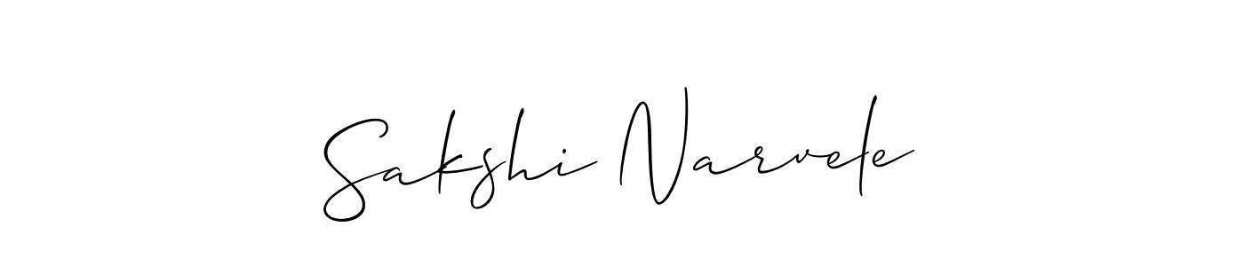 How to Draw Sakshi Narvele signature style? Allison_Script is a latest design signature styles for name Sakshi Narvele. Sakshi Narvele signature style 2 images and pictures png