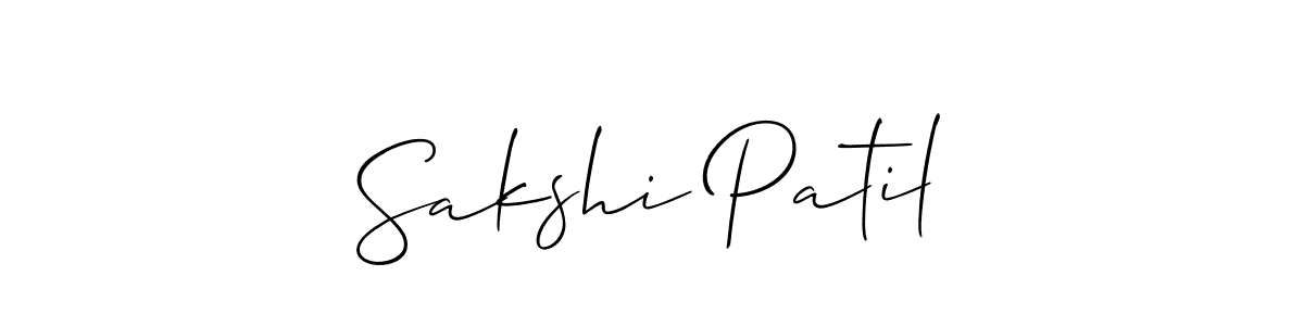 This is the best signature style for the Sakshi Patil name. Also you like these signature font (Allison_Script). Mix name signature. Sakshi Patil signature style 2 images and pictures png