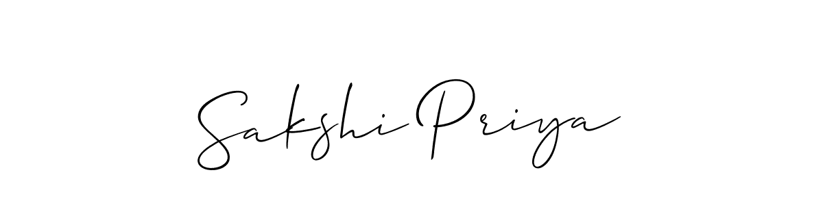 Similarly Allison_Script is the best handwritten signature design. Signature creator online .You can use it as an online autograph creator for name Sakshi Priya. Sakshi Priya signature style 2 images and pictures png
