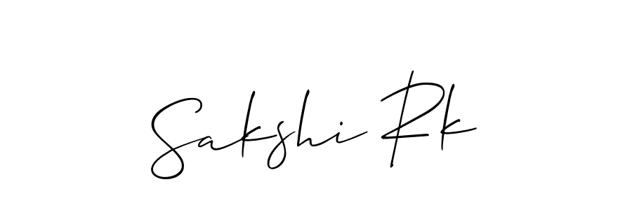 Design your own signature with our free online signature maker. With this signature software, you can create a handwritten (Allison_Script) signature for name Sakshi Rk. Sakshi Rk signature style 2 images and pictures png