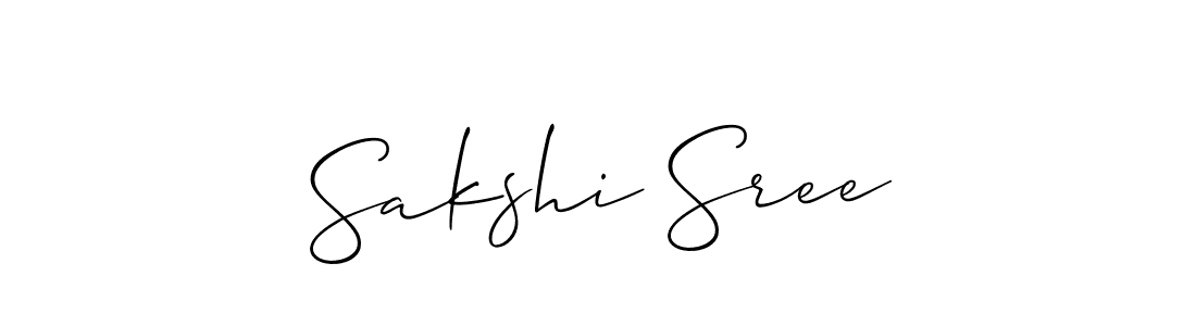 Once you've used our free online signature maker to create your best signature Allison_Script style, it's time to enjoy all of the benefits that Sakshi Sree name signing documents. Sakshi Sree signature style 2 images and pictures png