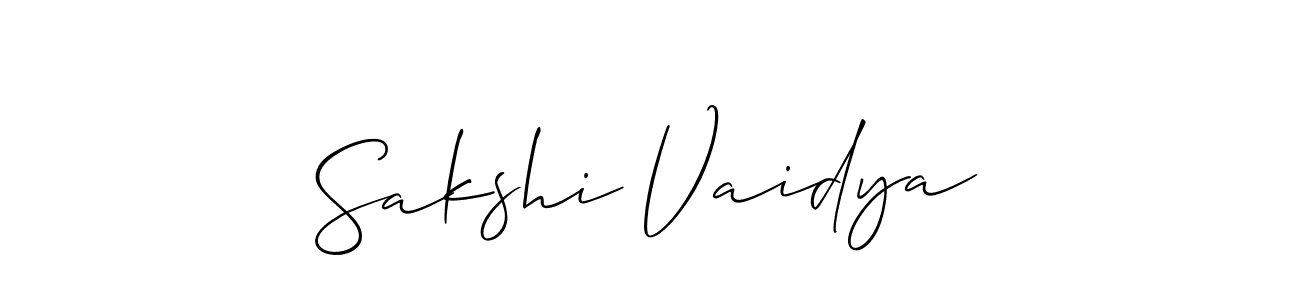 This is the best signature style for the Sakshi Vaidya name. Also you like these signature font (Allison_Script). Mix name signature. Sakshi Vaidya signature style 2 images and pictures png