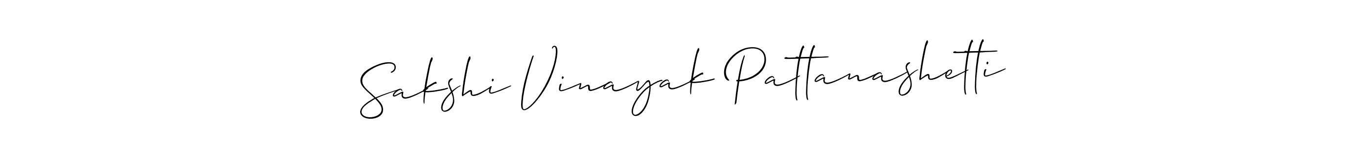 It looks lik you need a new signature style for name Sakshi Vinayak Pattanashetti. Design unique handwritten (Allison_Script) signature with our free signature maker in just a few clicks. Sakshi Vinayak Pattanashetti signature style 2 images and pictures png