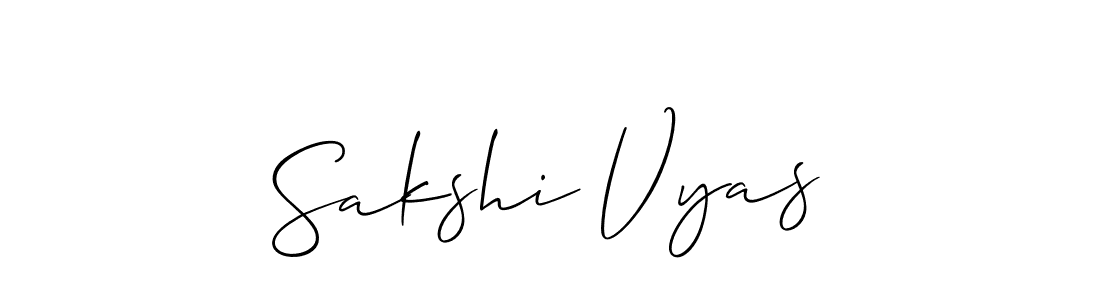 Similarly Allison_Script is the best handwritten signature design. Signature creator online .You can use it as an online autograph creator for name Sakshi Vyas. Sakshi Vyas signature style 2 images and pictures png