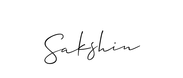 Make a beautiful signature design for name Sakshin. Use this online signature maker to create a handwritten signature for free. Sakshin signature style 2 images and pictures png