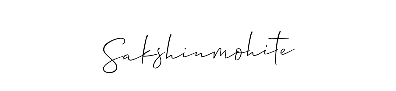 Design your own signature with our free online signature maker. With this signature software, you can create a handwritten (Allison_Script) signature for name Sakshinmohite. Sakshinmohite signature style 2 images and pictures png