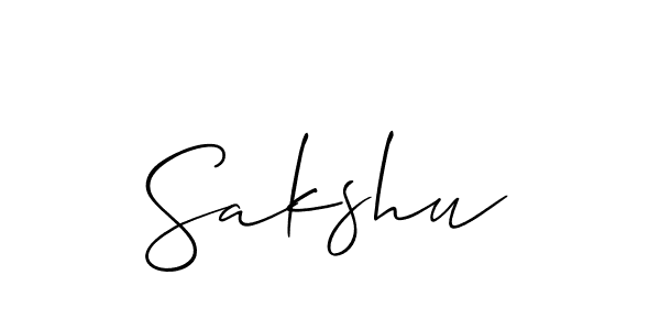 Sakshu stylish signature style. Best Handwritten Sign (Allison_Script) for my name. Handwritten Signature Collection Ideas for my name Sakshu. Sakshu signature style 2 images and pictures png