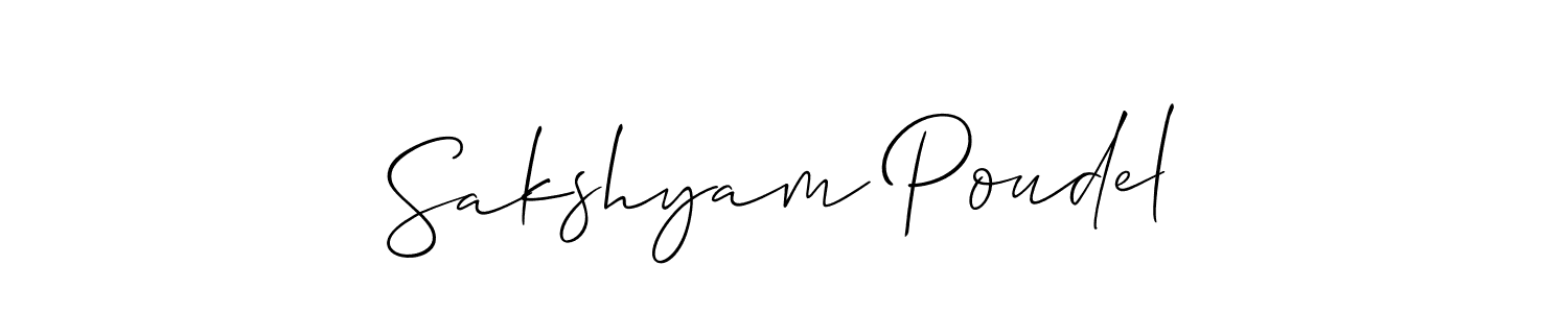 Make a beautiful signature design for name Sakshyam Poudel. Use this online signature maker to create a handwritten signature for free. Sakshyam Poudel signature style 2 images and pictures png