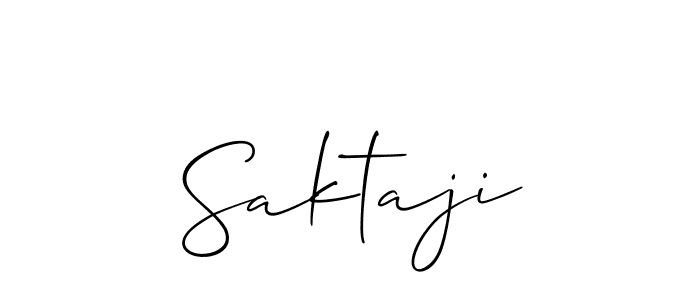 You should practise on your own different ways (Allison_Script) to write your name (Saktaji) in signature. don't let someone else do it for you. Saktaji signature style 2 images and pictures png