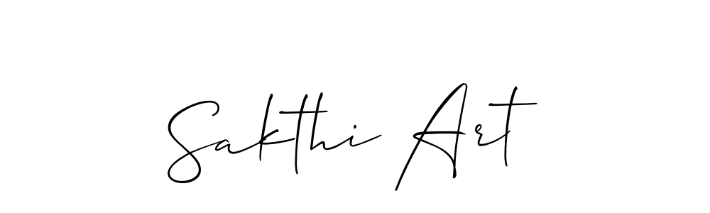 Create a beautiful signature design for name Sakthi Art. With this signature (Allison_Script) fonts, you can make a handwritten signature for free. Sakthi Art signature style 2 images and pictures png