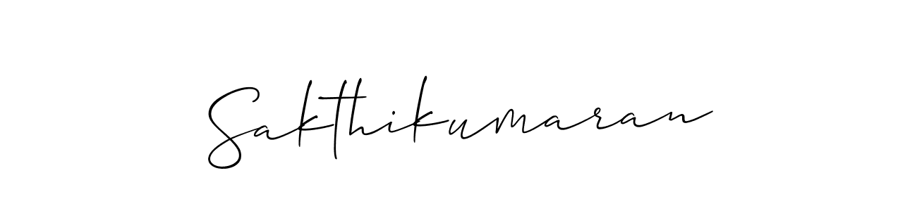Make a beautiful signature design for name Sakthikumaran. With this signature (Allison_Script) style, you can create a handwritten signature for free. Sakthikumaran signature style 2 images and pictures png