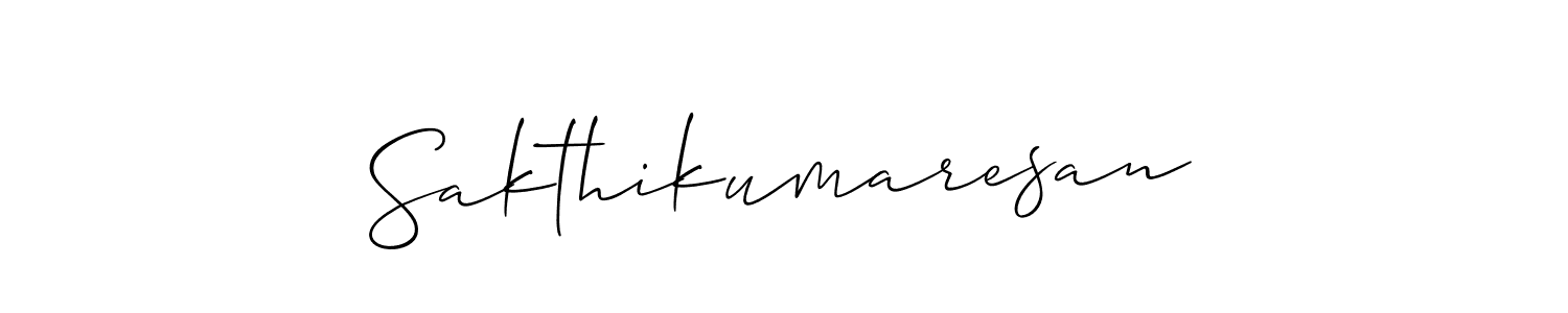 Create a beautiful signature design for name Sakthikumaresan. With this signature (Allison_Script) fonts, you can make a handwritten signature for free. Sakthikumaresan signature style 2 images and pictures png