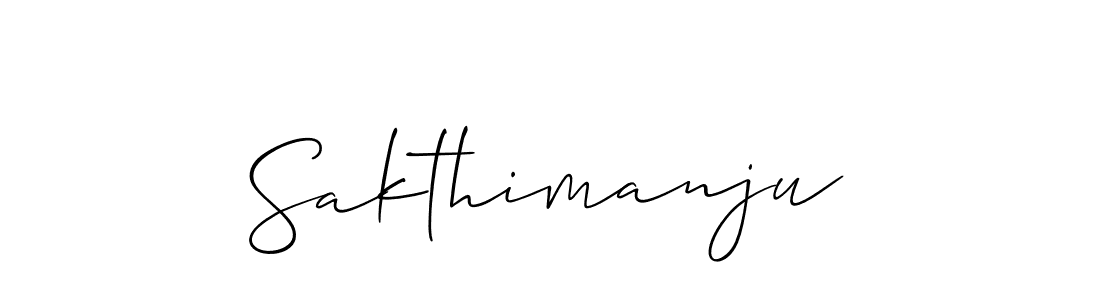It looks lik you need a new signature style for name Sakthimanju. Design unique handwritten (Allison_Script) signature with our free signature maker in just a few clicks. Sakthimanju signature style 2 images and pictures png