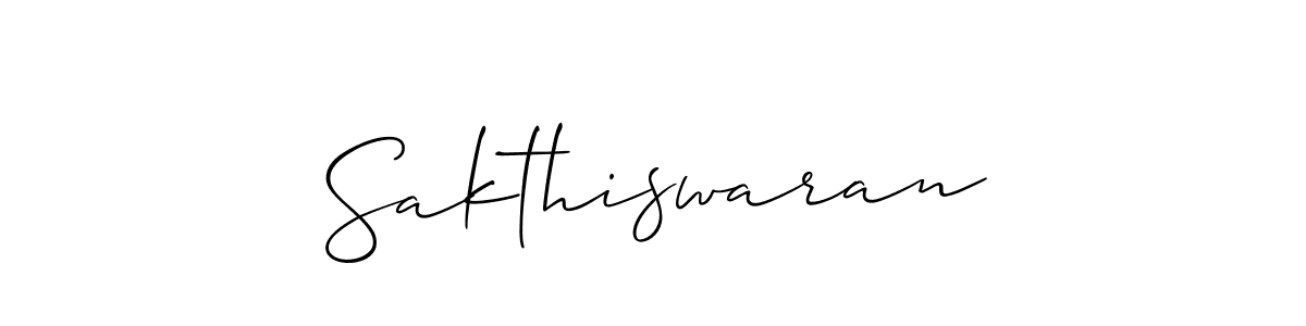 Use a signature maker to create a handwritten signature online. With this signature software, you can design (Allison_Script) your own signature for name Sakthiswaran. Sakthiswaran signature style 2 images and pictures png