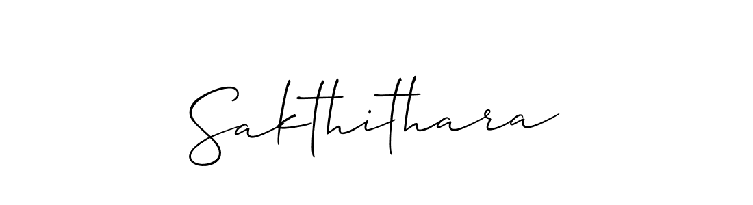 Sakthithara stylish signature style. Best Handwritten Sign (Allison_Script) for my name. Handwritten Signature Collection Ideas for my name Sakthithara. Sakthithara signature style 2 images and pictures png