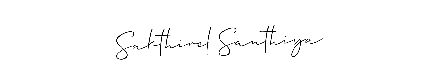 Make a beautiful signature design for name Sakthivel Santhiya. Use this online signature maker to create a handwritten signature for free. Sakthivel Santhiya signature style 2 images and pictures png