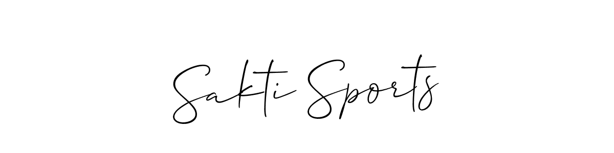 if you are searching for the best signature style for your name Sakti Sports. so please give up your signature search. here we have designed multiple signature styles  using Allison_Script. Sakti Sports signature style 2 images and pictures png