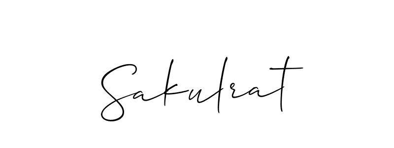 Sakulrat stylish signature style. Best Handwritten Sign (Allison_Script) for my name. Handwritten Signature Collection Ideas for my name Sakulrat. Sakulrat signature style 2 images and pictures png
