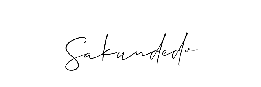 Also we have Sakundedv name is the best signature style. Create professional handwritten signature collection using Allison_Script autograph style. Sakundedv signature style 2 images and pictures png