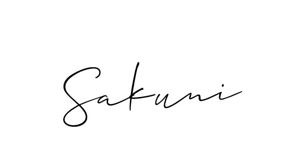 Make a beautiful signature design for name Sakuni. Use this online signature maker to create a handwritten signature for free. Sakuni signature style 2 images and pictures png