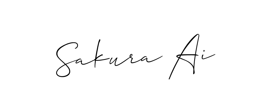 Make a beautiful signature design for name Sakura Ai. Use this online signature maker to create a handwritten signature for free. Sakura Ai signature style 2 images and pictures png