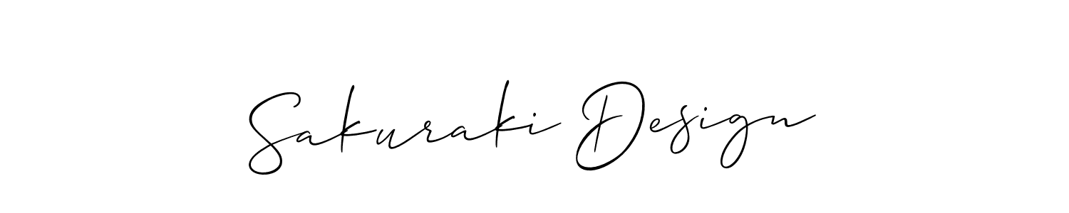 How to Draw Sakuraki Design signature style? Allison_Script is a latest design signature styles for name Sakuraki Design. Sakuraki Design signature style 2 images and pictures png