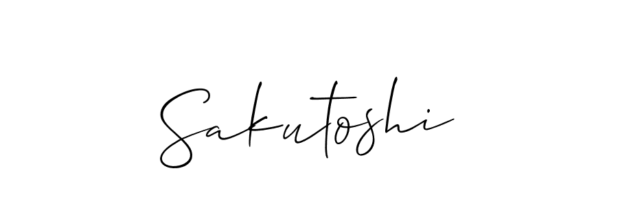 The best way (Allison_Script) to make a short signature is to pick only two or three words in your name. The name Sakutoshi include a total of six letters. For converting this name. Sakutoshi signature style 2 images and pictures png