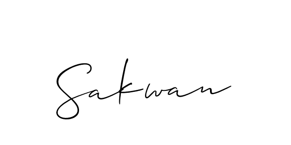 Use a signature maker to create a handwritten signature online. With this signature software, you can design (Allison_Script) your own signature for name Sakwan. Sakwan signature style 2 images and pictures png