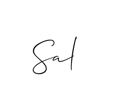 Make a beautiful signature design for name Sal . Use this online signature maker to create a handwritten signature for free. Sal  signature style 2 images and pictures png