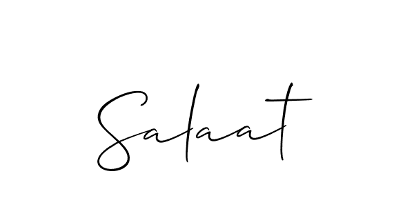 Create a beautiful signature design for name Salaat. With this signature (Allison_Script) fonts, you can make a handwritten signature for free. Salaat signature style 2 images and pictures png