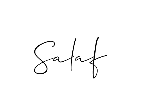 Check out images of Autograph of Salaf name. Actor Salaf Signature Style. Allison_Script is a professional sign style online. Salaf signature style 2 images and pictures png