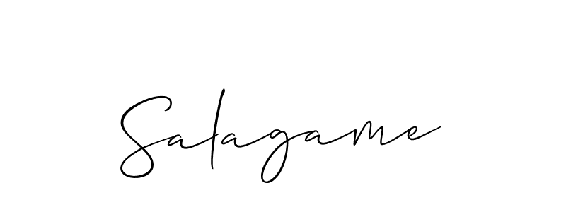 Make a beautiful signature design for name Salagame. Use this online signature maker to create a handwritten signature for free. Salagame signature style 2 images and pictures png