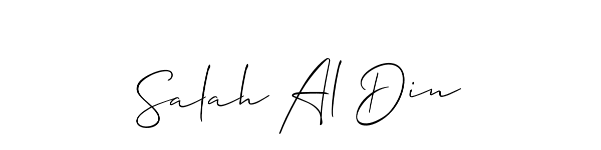 Similarly Allison_Script is the best handwritten signature design. Signature creator online .You can use it as an online autograph creator for name Salah Al Din. Salah Al Din signature style 2 images and pictures png